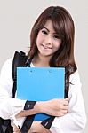 Woman Student Stock Photo