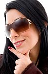 Woman With Sunglasses Stock Photo