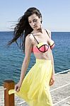 Women Near Sea In Bikini Stock Photo