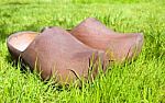 Wooden Clogs Stock Photo