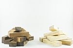 Wooden Tower Game Stock Photo