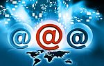 World Email Concept Stock Photo