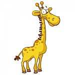 Yellow Giraffe Stock Photo