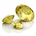 Yellow Sapphire Stock Photo