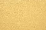 Yellow Wall For Background Texture Stock Photo