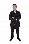 Young Businessman Posing Stock Photo