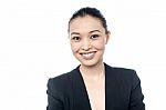 Young Confident Smiling Businesswoman Stock Photo