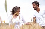 Young Couple Enjoying Stock Photo