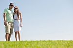 Young Couple Hug Stock Photo