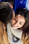 Young Couple In The Park Stock Photo