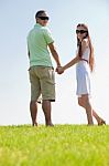 Young Couple Standing Stock Photo