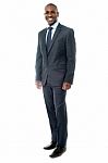 Young Executive In Business Suit Stock Photo