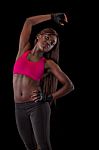 Young Fit African Woman Stock Photo