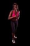 Young Fit African Woman Stock Photo