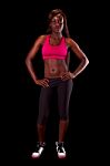 Young Fit African Woman Stock Photo