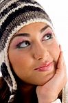 Young Girl Posing With Facial Expressions Stock Photo