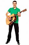 Young Guitarist Stock Photo