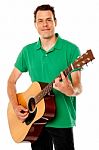 Young Guitarist Stock Photo