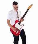 Young Guitarist Stock Photo