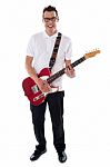 Young Guitarist Stock Photo