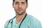 Young Handsome Surgeon Stock Photo