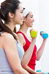 Young People In The Gym Stock Photo