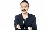 Young Smiling Business Lady Stock Photo