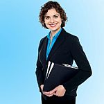 Young Smiling Female Entrepreneur Stock Photo