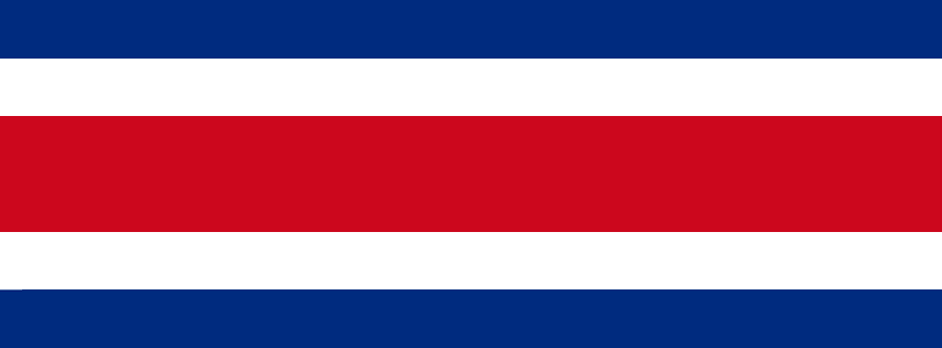 Costa Rica Flag Facebook Cover Photo (PNG file)
