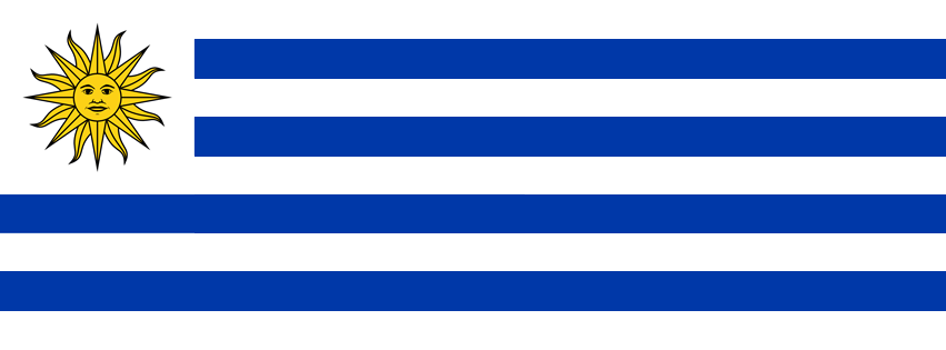 Uruguay Flag Facebook Cover Photo (PNG file)