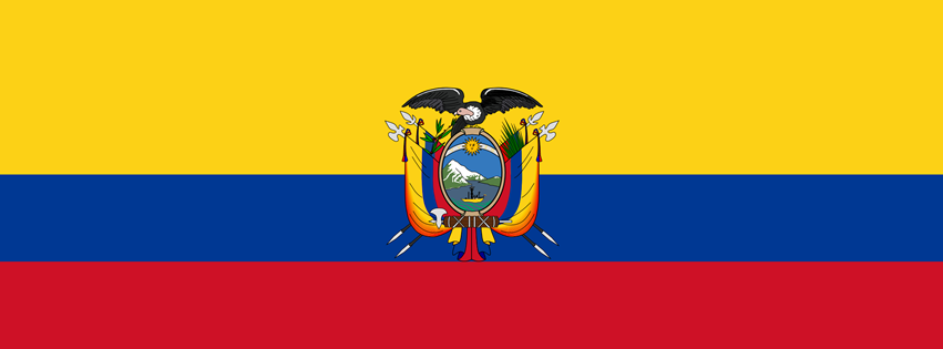 Ecuador Flag Facebook Cover Photo (PNG file)