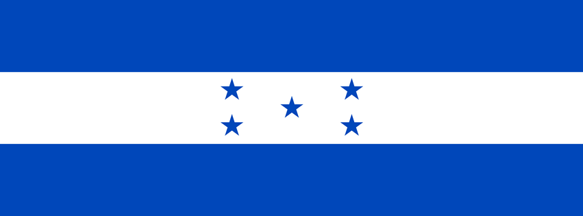 Honduras Flag Facebook Cover Photo (PNG file)