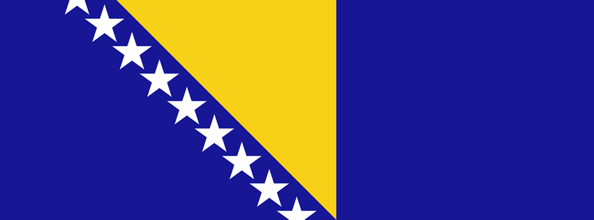 Bosnia and Herzegovina Flag Facebook Cover Photo (PNG file)