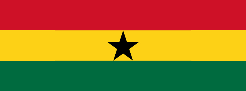 Ghana Flag Facebook Cover Photo (PNG file)